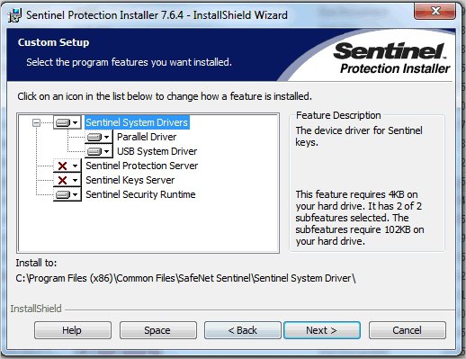 sentinel protection installer 7.6.6