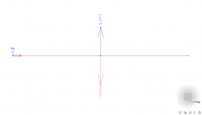 Displacement of a node for one frequency