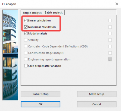 Run batch analysis