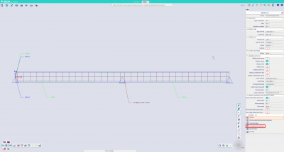 After using the function 'conversion to real bars' all bars will be drawn for the selected 1D elements