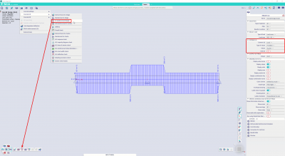 You can view the actual provided reinforcement based on the template basic an additional reinforcement.