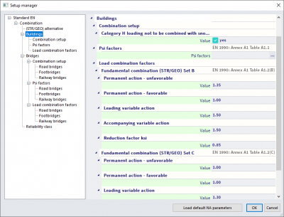 LoadCombinationFactors