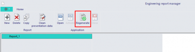 Regenerate report