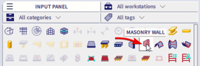Scia Engineer FAQ - Model masonry wall - input panel