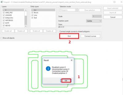 Close the function 'connecting curves'