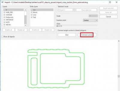 Connect all the curves into different polylines