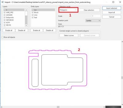 Select the outer polygons