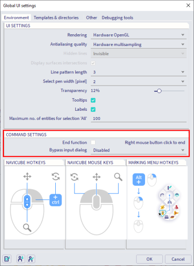 Global UI settings