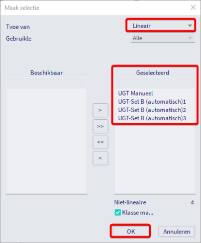 Niet-lineaire combinaties gecreëerd van enkelvoudige combinaties