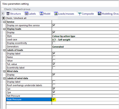 view parameters