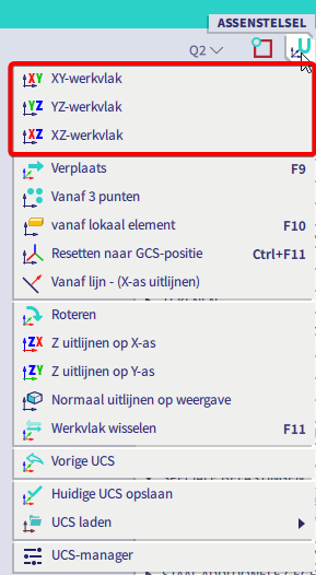 Actieve Werkvlak Instellen