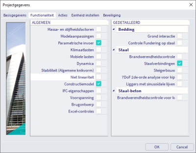 Parametrische invoer inschakelen