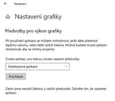 Nastavení grafiky