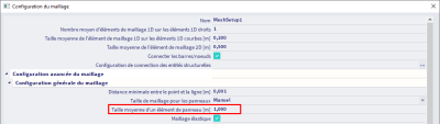 Configuration maillage
