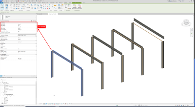 The structural elements are not rotated as defined in SCIA Engineer. The rotation is taken into account in the analytical model.