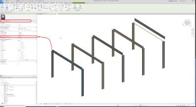 The rotation of SCIA Engineer is correctly taken into account in the analytical model of Revit